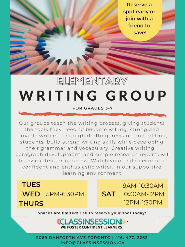Elementary Writing Group