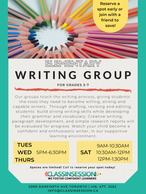 Writing Tutors In Toronto Writing Group Tutoring In Toronto